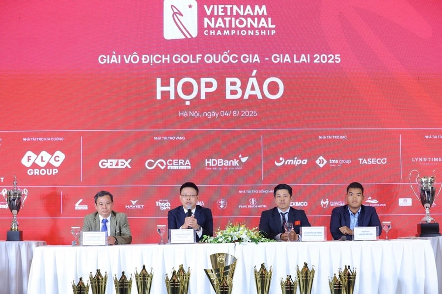 BTC chia sẻ thông tin về Giải Vô địch Golf Quốc gia – Gia Lai 2025 tại buổi họp báo 