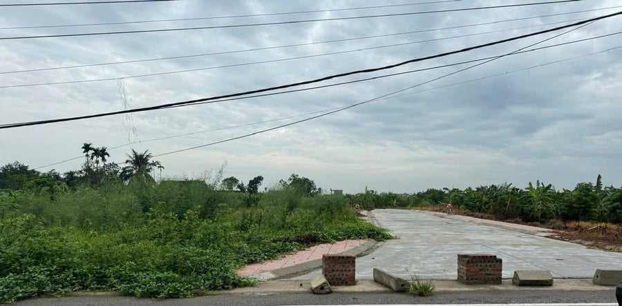 Khu tái định cư đã hoàn thiện đường giao thông, hệ thống đường điện, cấp thoát nước