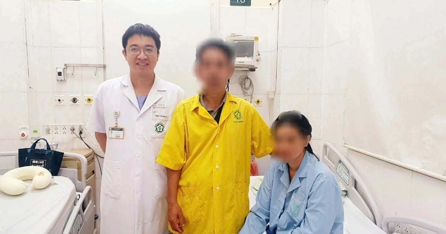 Bệnh nhân hồi phục tốt sau khi bị đột ngột ngừng tim 60 phút (Ảnh: Bệnh viện Bạch Mai cung cấp).