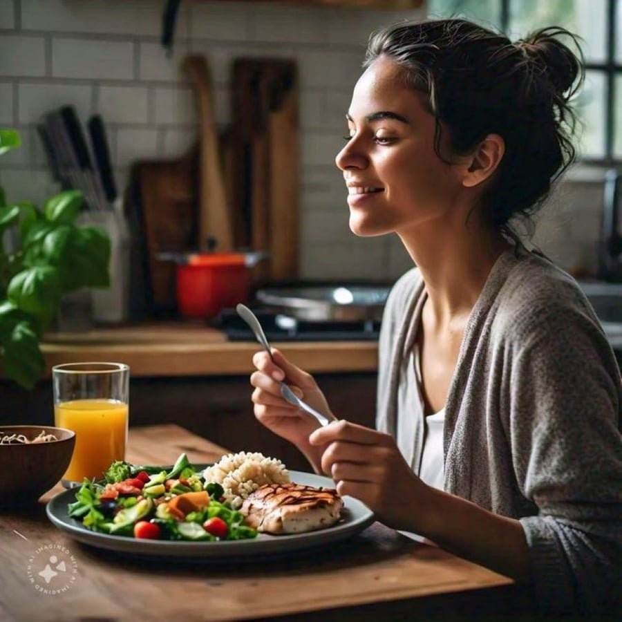 Ăn tối đúng giờ là cách đốt mỡ hiệu quả (Ảnh minh họa)