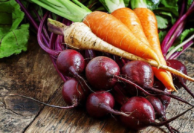 
Củ cải và cà rốt là thực phẩm hữu hiệu để cải thiện gan. Ảnh: Internet
