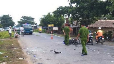 Vụ tai nạn xe máy tông nhau 4 người chết ở Mỹ An Hưng A, Lấp Vó, Đồng Tháp