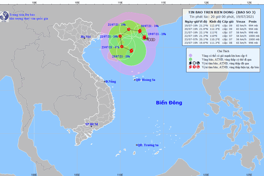 Tin bão mới nhất: Bão số 3 Cempaka giật cấp 11, có thể đổi hướng