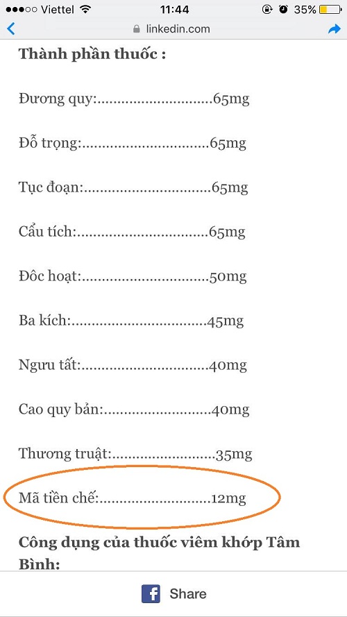 Duoc pham Tam Binh bo doc ma tien trong san pham viem khop tam binh (3)