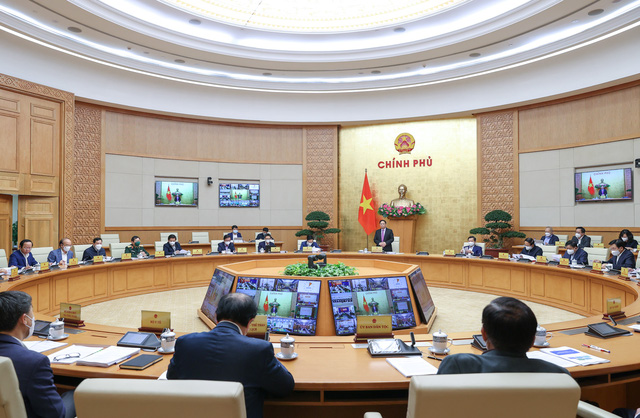 Thủ tướng Phạm Minh Chính chủ trì Hội nghị trực tuyến toàn quốc của Thường trực Chính phủ với các bộ, ngành và 63 tỉnh, thành phố về đẩy nhanh tiến độ quy hoạch và tham vấn về định hướng Quy hoạch tổng thể quốc gia thời kỳ 2021-2030, tầm nhìn đến năm 2050.
