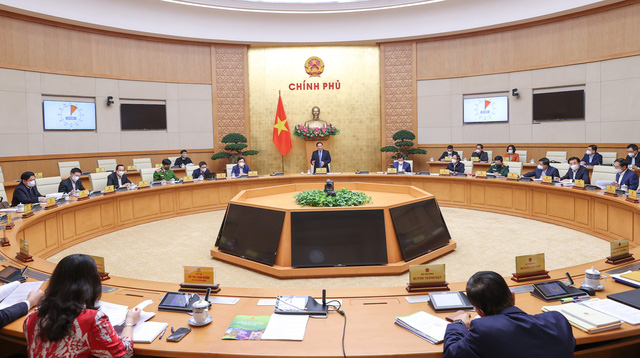 Chính phủ họp phiên thường kỳ tháng 2/2022.