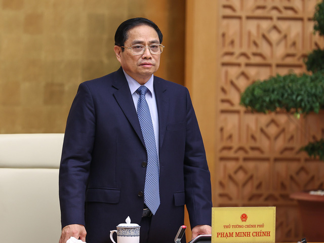 Thủ tướng Chính phủ Phạm Minh Chính chủ trì phiên họp Chính phủ thường kỳ tháng 2.
