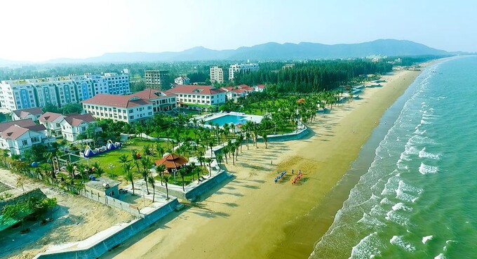 Biển Hải Tiến tại huyện Hoằng Hóa, tỉnh Thanh Hoá.