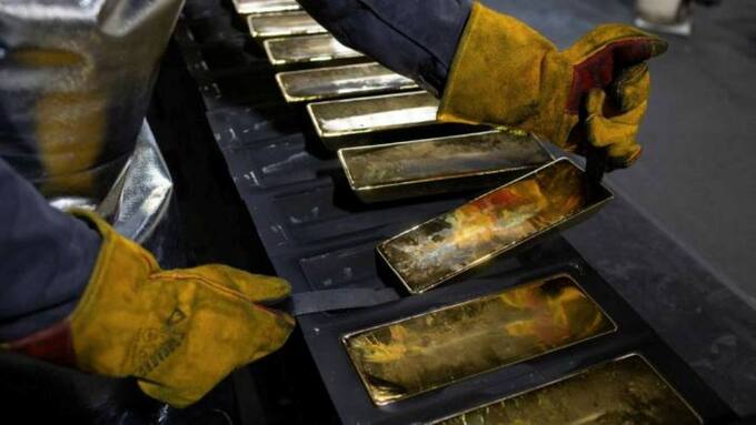 Cổ phiếu của Công ty khai thác vàng Polymetal (Nga) trên thị trường chứng khoán London đã giảm khoảng 70% so với giá đóng cửa vào hôm 25-2. Ảnh: Bloomberg