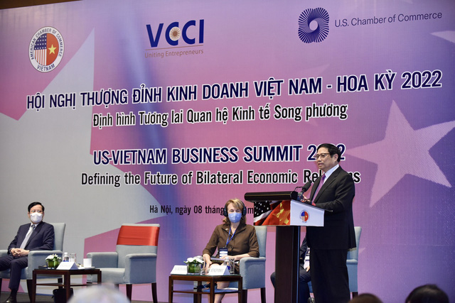 Thủ tướng Chính phủ Phạm Minh Chính dự và phát biểu tại Hội nghị Thượng đỉnh Kinh doanh Việt Nam - Hoa Kỳ lần thứ 5 với chủ đề 