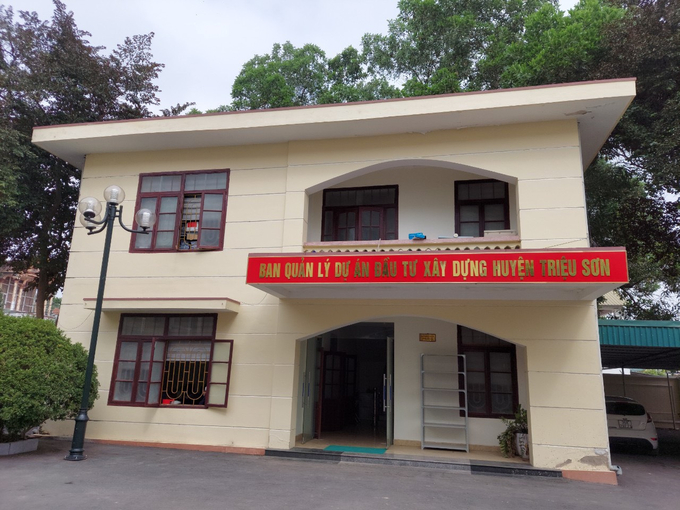 Ban Quản lý dự án đầu tư xây dựng huyện Triệu Sơn.