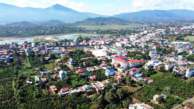 Thị trấn Di Linh, tỉnh Lâm Đồng.