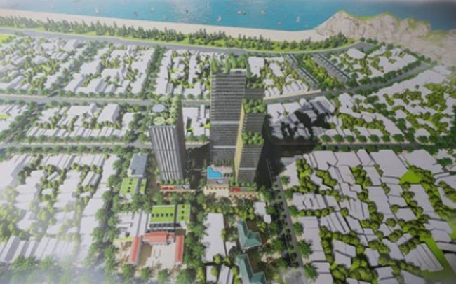 Phối cảnh dự án Khu dân cư đô thị và Trung tâm thương mại Sầm Sơn.