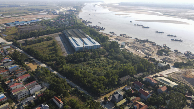 Khu đất có vị trí đắc địa của Thép Sông Hồng ở Phú Thọ, trong khi đó, Tổng công ty Sông Hồng lại đang phải trích lập dự phòng mất vốn đầu tư. (Ảnh: Lao động)
