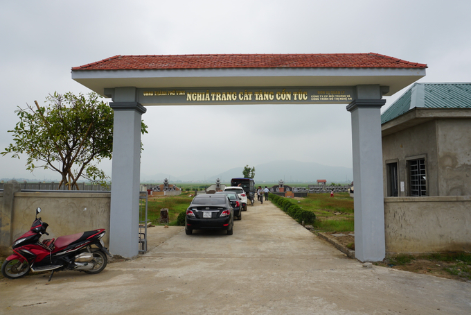 Dự án nghĩa trang cát táng Cồn Túc xã Nghi Kim, TP Vinh.