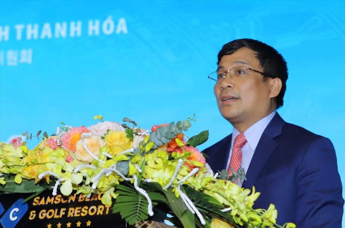 Ông Nguyễn Minh Vũ, Thứ trưởng thường trực Bộ Ngoại phát biểu tại hội nghị.