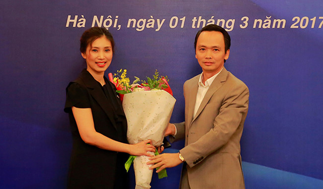Bà Vũ Đặng Hải Yến thời điểm được bổ nhiệm chức vụ Phó Tổng Giám đốc Tập đoàn FLC (năm 2017). Ảnh: toquoc.vn