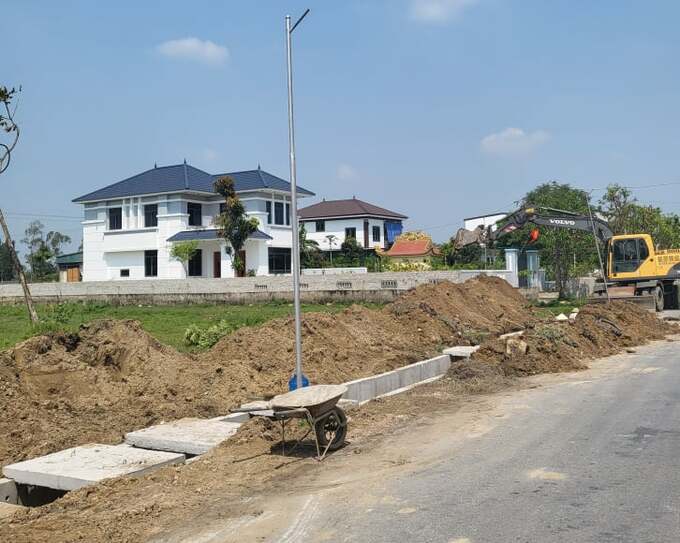 Dự án Xây dựng hệ thống mương thoát nước xã Nghi Phong, huyện Nghi Lộc.