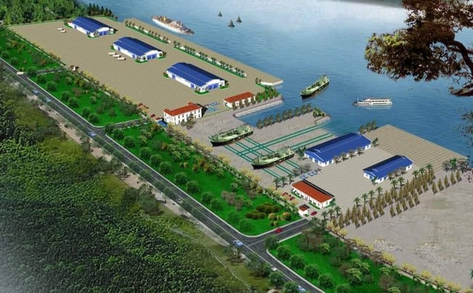 Mô hình khu vực Công ty cổ phần cơ khí đóng tàu Nghệ An.