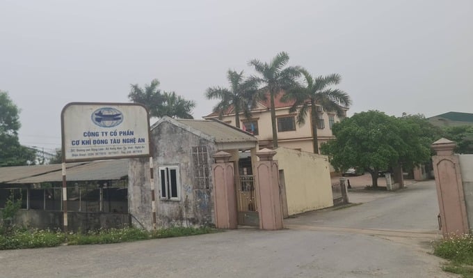 Trụ sở Công ty cổ phần cơ khí đóng tàu Nghệ An.