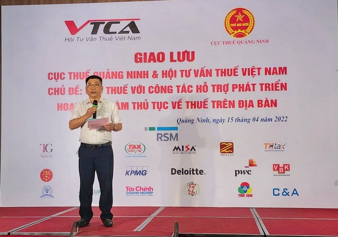 Đại diện đại lý Thuế tại Quảng Ninh chia sẻ và cảm ơn VCTA cùng đại lý Thuế các tỉnh...