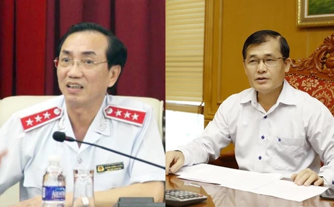 Ông Đặng Công Huẩn, Phó Tổng Thanh tra Chính phủ và Ông Vũ Văn Họa, Phó Tổng Kiểm toán Nhà nước.