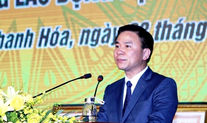 Ông Đỗ Trọng Hưng, Bí thư Tỉnh ủy Thanh Hóa phát biểu chỉ đạo tại buổi lễ.