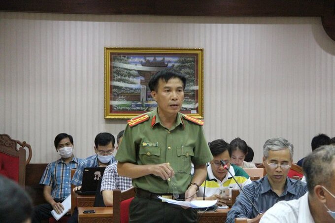 Đại diện Công an tỉnh thông tin về việc CDC Đắk Lắk mua kit xét nghiệm của Việt Á.
