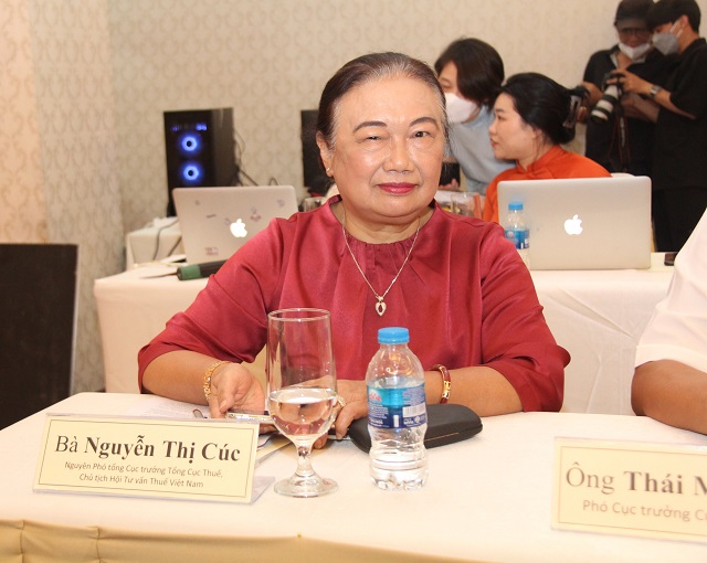 Bà Nguyễn Thị Cúc - Nguyên Phó tổng Cục trưởng Tổng Cục Thuế, Chủ tịch Hội Tư vấn Thuế Việt Nam.