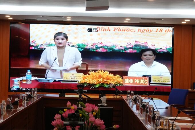 Chủ tịch UBND tỉnh Bình Phước Trần Tuệ Hiền.