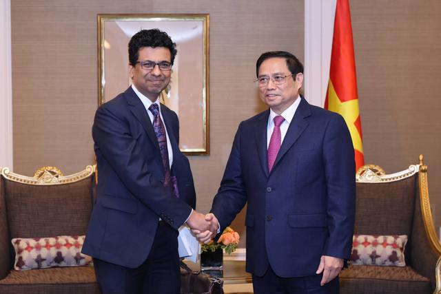 Thủ tướng Phạm Minh Chính tiếp ông Sandy Gupta, Phó Chủ tịch, Giám đốc phụ trách khu vực châu Á-Thái Bình Dương.
