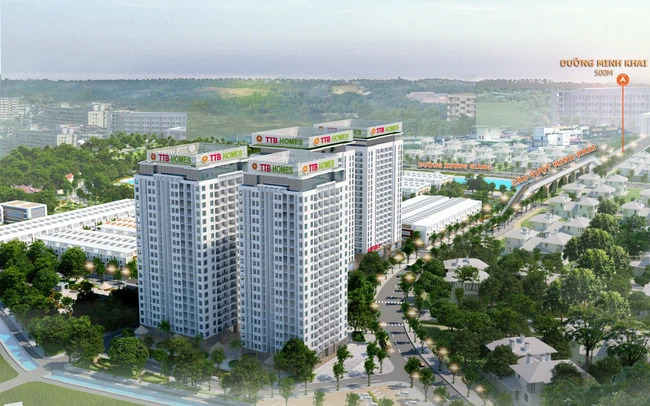 Căn hộ xanh thuộc tòa Lotus 2 - Green City đang trở thành điểm nhấn mới tại TP. Bắc Giang.