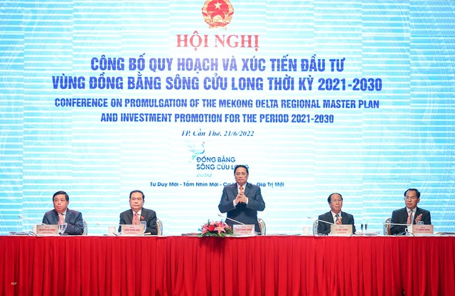 Thủ tướng Chính phủ Phạm Minh Chính dự Hội nghị công bố quy hoạch và xúc tiến đầu tư vùng Đồng bằng sông Cửu Long.