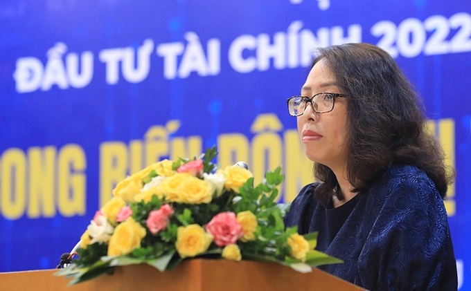 Bà Tạ Thanh Bình - Vụ trưởng Vụ Phát triển thị trường chứng khoán.