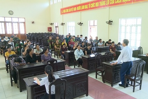 Chính quyền xã Điền Lư tổ chức đối thoại với 104 người dân liên quan đến vụ vỡ hụi