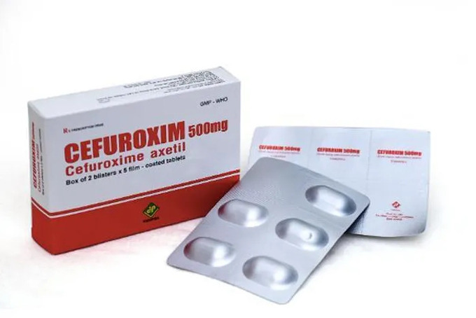 Thu hồi gấp 2 mẫu thuốc kháng sinh Cefuroxim 500mg bị làm giả tinh vi. (Ảnh: Internet)