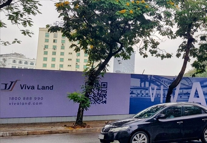 Logo của Viva Land xuất hiện trên khu đất rộng 13.000 m2 tại Hải Phòng.