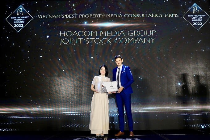 Hoacom Media được vinh danh tại giải thưởng Dot Property Vietnam Awards 2022.