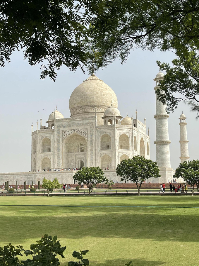 Ngôi đền Taj Mahal nổi tiếng của Ấn Độ.