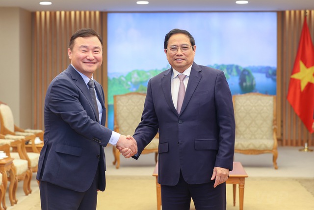 Thủ tướng Phạm Minh Chính tiếp ông Roh Tae-Moon, Tổng giám đốc Tập đoàn Samsung Điện tử (Hàn Quốc).