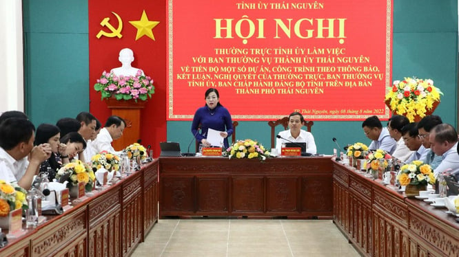 Bí thư Tỉnh ủy Thái Nguyên Nguyễn Thanh Hải yêu cầu kiên quyết thu hồi các dự án chậm tiến độ trên địa bàn TP Thái Nguyên.