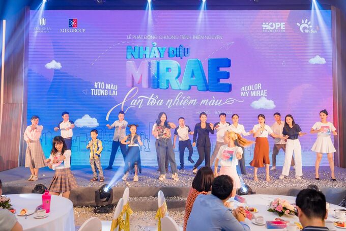 MIKGroup và Qũy Hope chính thức khởi động chương trình “Nhảy điệu Mirae - Lan tỏa nhiệm màu”.