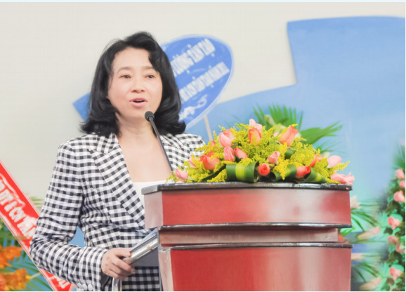 Tại đại hội cổ đông thường niên 2022, bà Đặng Thị Hoàng Yến - chủ tịch HĐQT của Công ty CP Đầu tư và công nghiệp Tân Tạo - cho biết doanh nghiệp đang đầu tư dự án dược phẩm ở Mỹ - Ảnh: ITA