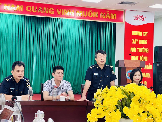 Ông Trịnh Văn Nhuận, Phó Cục trưởng Cục Hải quan tỉnh Quảng Ninh phát biểu