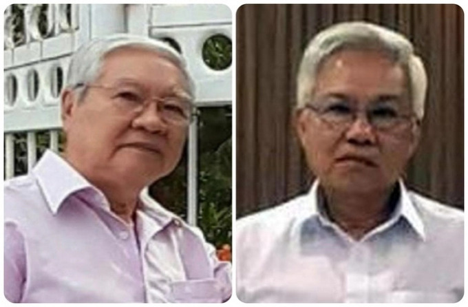 Ông Nguyễn Quốc Định (trái) và ông Nguyễn Việt Hùng.