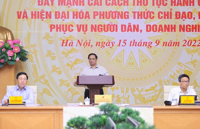 Thủ tướng Phạm Minh Chính chủ trì Hội nghị chuyên đề về đẩy mạnh cải cách thủ tục hành chính (TTHC) và hiện đại hóa phương thức chỉ đạo, điều hành phục vụ người dân, doanh nghiệp.