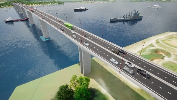 Phối cảnh dự án 1A gồm có cầu Nhơn Trạch và phần đường dài hơn 8km, điểm đầu giao với đường tỉnh 25B thuộc H.Nhơn Trạch và điểm cuối giao với đường cao tốc TP.HCM - Long Thành - Dầu Giây