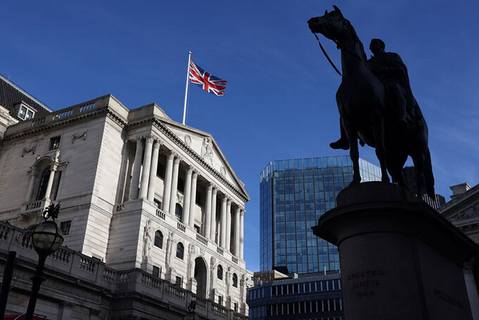Trụ sở Ngân hàng trung ương Anh. Ảnh Reuters