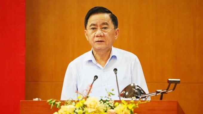 Chủ nhiệm Ủy ban Kiểm tra Trung ương Trần Cẩm Tú phát biểu tại hội nghị.