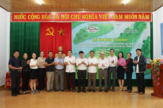 Lễ khánh thành dự án nước sạch của Huda tại thôn Mai Đàn, xã Cam Chính, huyện Cam Lộ, tỉnh Quảng Trị